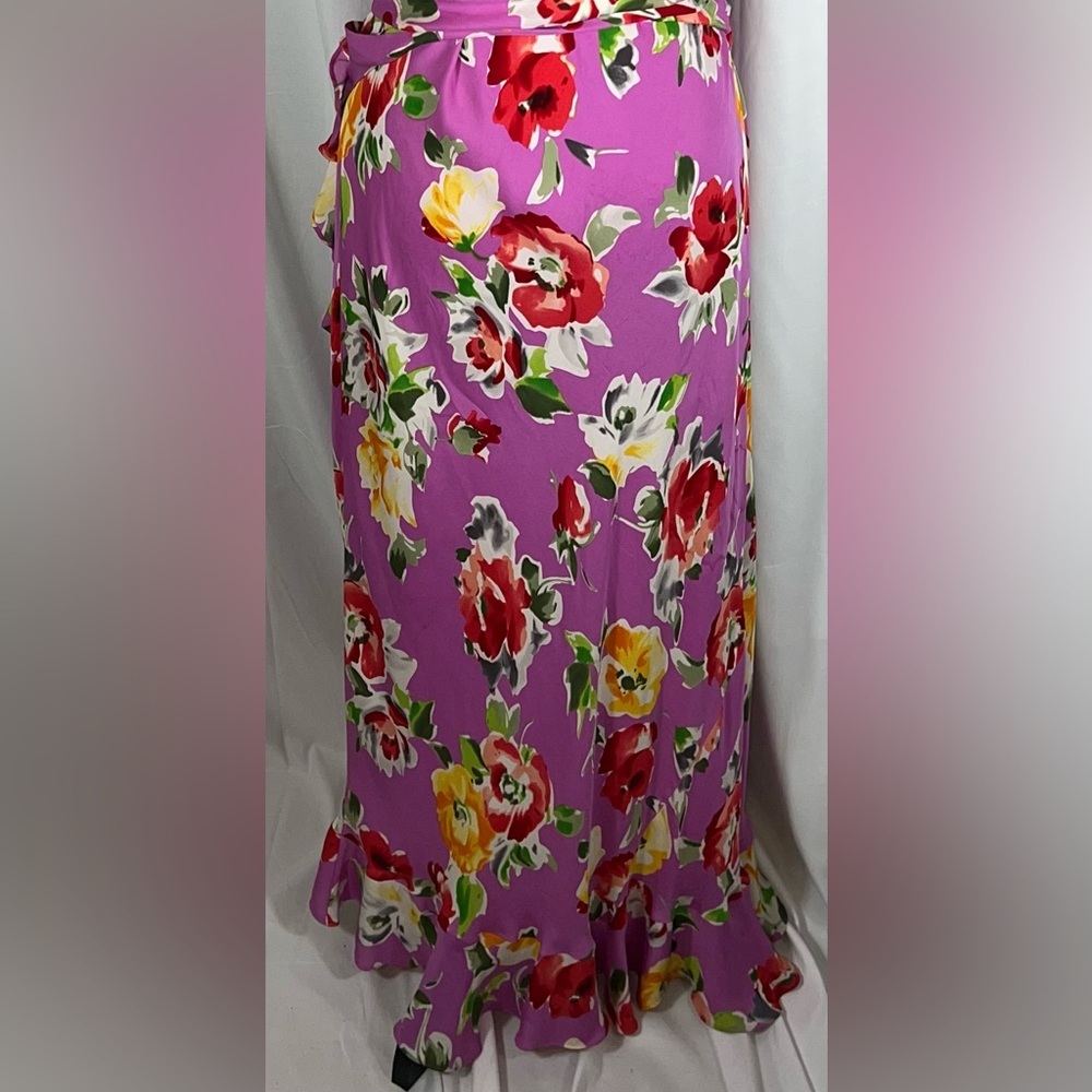 Lauren Ralph Lauren Purple Floral Maxi Dress - Picture 4 of 8